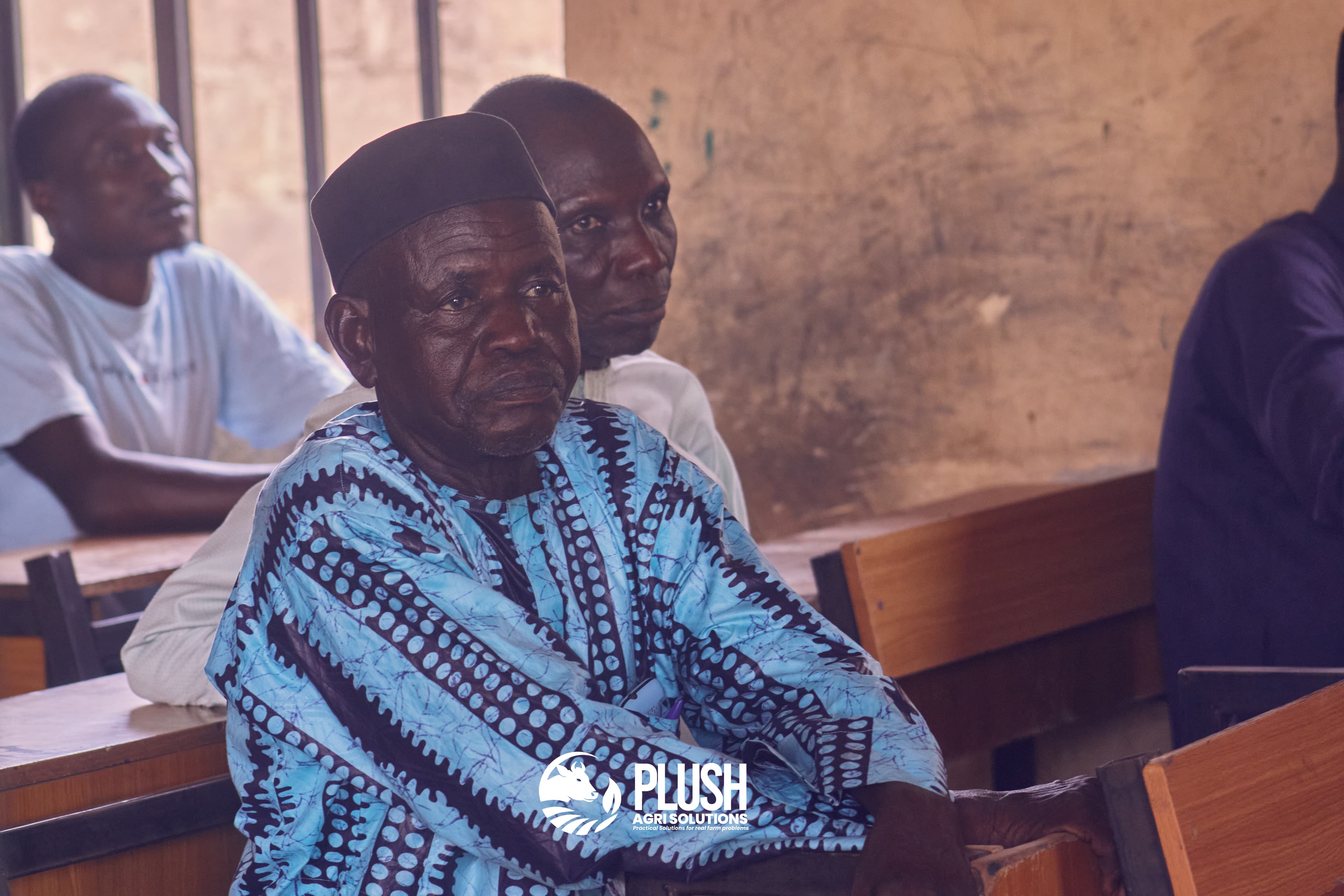Community dialogue session with farmers in Danhonu 1