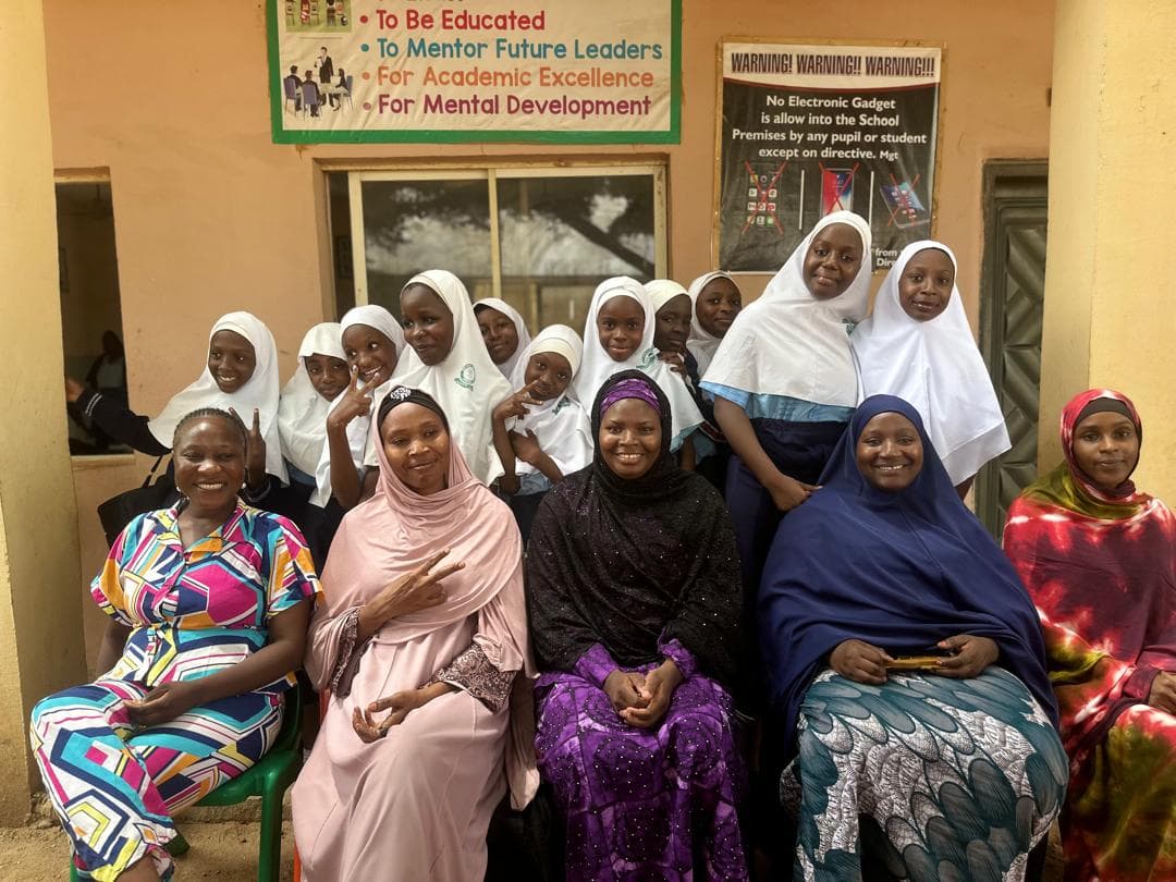 Plush Agri Solutions One Health education session with schoolgirls and community mentors in Danhonu 1